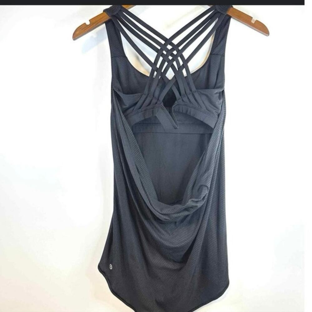 lululemon athletica Black Strappy Back Blouse - Picture 2 of 4
